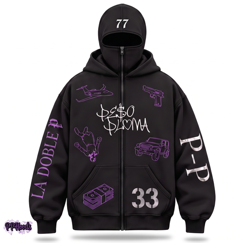 La Doble P Ski Mask Hoodie
