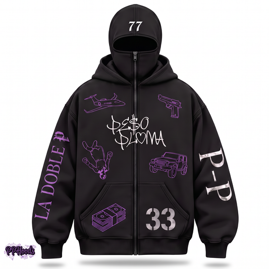 La Doble P Ski Mask Hoodie
