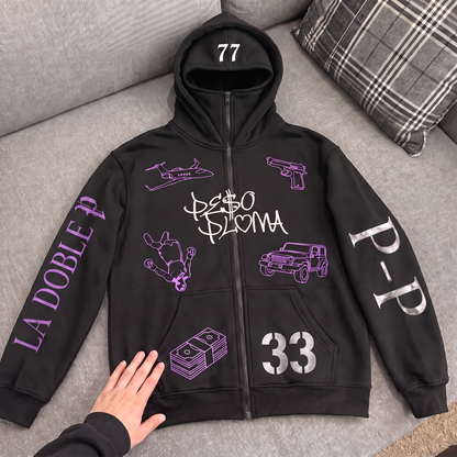 La Doble P Ski Mask Hoodie